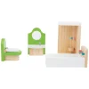 Small Foot - Houten Poppenhuis Meubeltjes Badkamer, 4dlg.