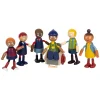 Small Foot - Houten Poppenhuis Familie  met Rolstoel, 6st.