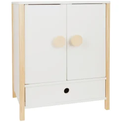 Small Foot - Houten Poppen Kledingkast Little Button met Hangers , 3dlg.