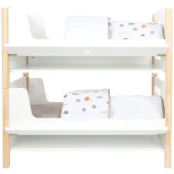 Small Foot - Houten Poppenhoogslaper Little Button met Beddengoed, 6dlg.