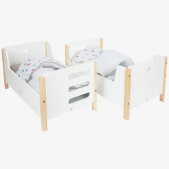 Small Foot - Houten Poppenhoogslaper Little Button met Beddengoed, 6dlg.