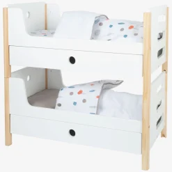 Small Foot - Houten Poppenhoogslaper Little Button met Beddengoed, 6dlg.