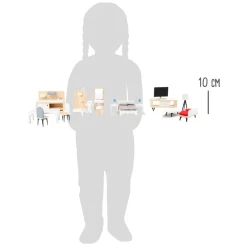 Small Foot - Houten Poppenhuis Meubeltjes Complete Set, 28dlg.