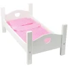 Small Foot - Houten Poppenbed Wit met Beddengoed, 4dlg.
