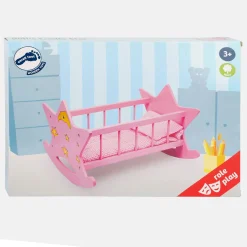 Small Foot - Houten Poppenbed Ster Roze