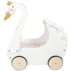 Small Foot - Houten Poppenwagen Zwaan
