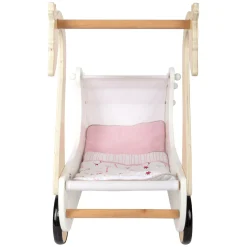 Small Foot - Houten Poppenwagen Zwaan