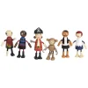 Small Foot - Houten Poppetjes Piraat Buigbaar, 6st.