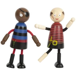 Small Foot - Houten Poppetjes Piraat Buigbaar, 6st.