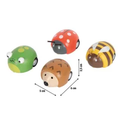 Small Foot - Houten Pull-back Dieren Tiny Friends - 12st.