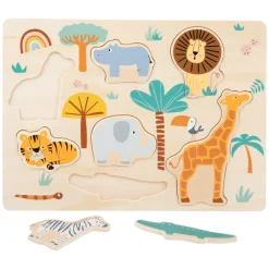 Small Foot  -  Houten Puzzel Safari