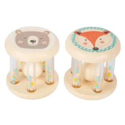 Small Foot - Houten Rammelaar Dier, Set van 2