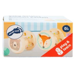 Small Foot - Houten Rammelaar Dier, Set van 2