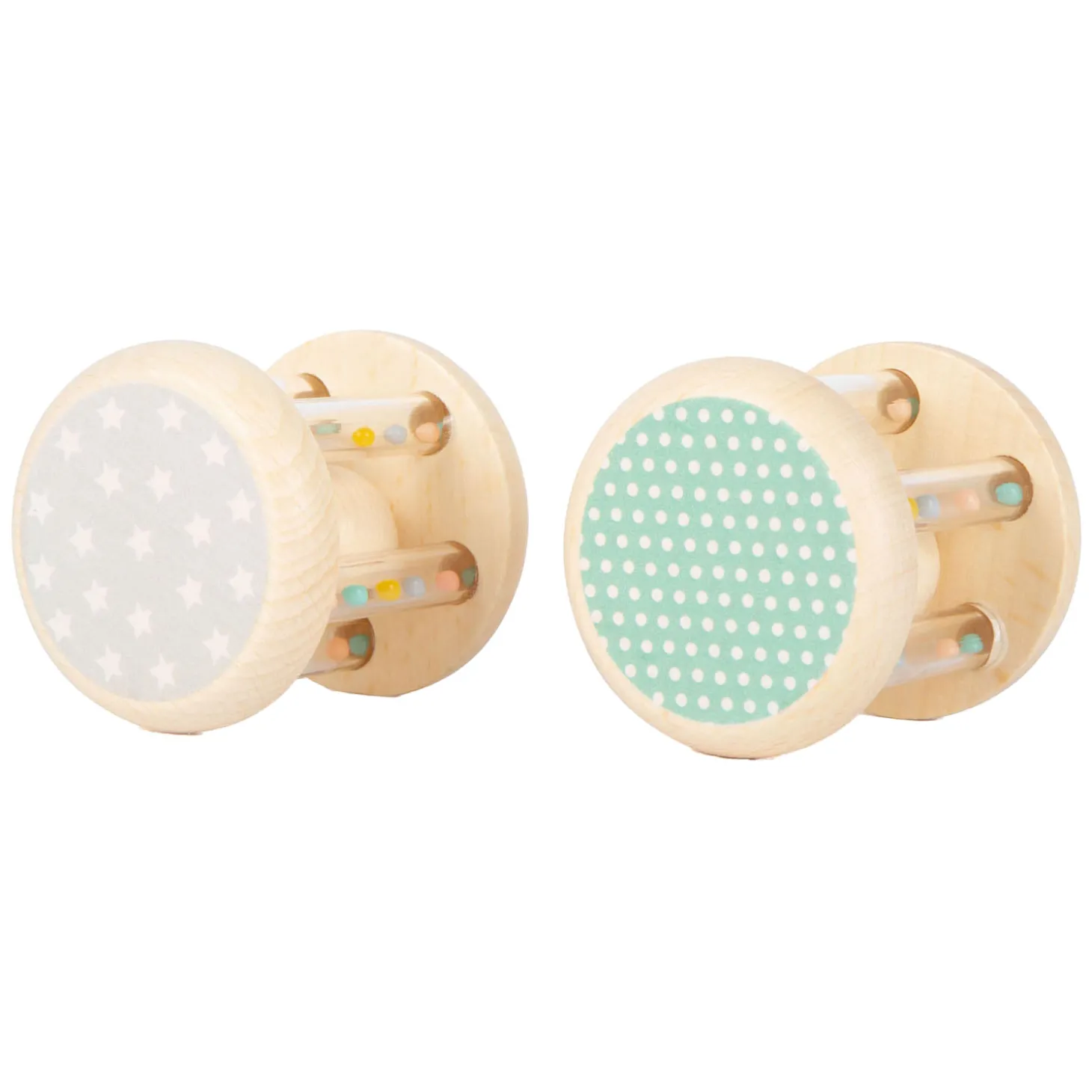 Small Foot - Houten Rammelaar Dier, Set van 2