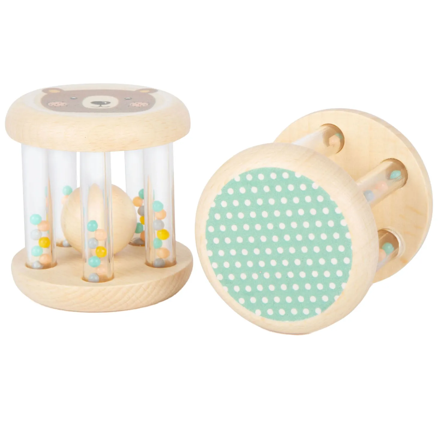 Small Foot - Houten Rammelaar Dier, Set van 2