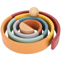 Small Foot - Houten Regenboog Bouw Bogen met Bal,