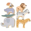 Small Foot - Houten Safaridieren Balansspel, 7dlg.