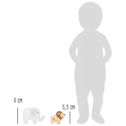 Small Foot - Houten Safaridieren Balansspel, 7dlg.