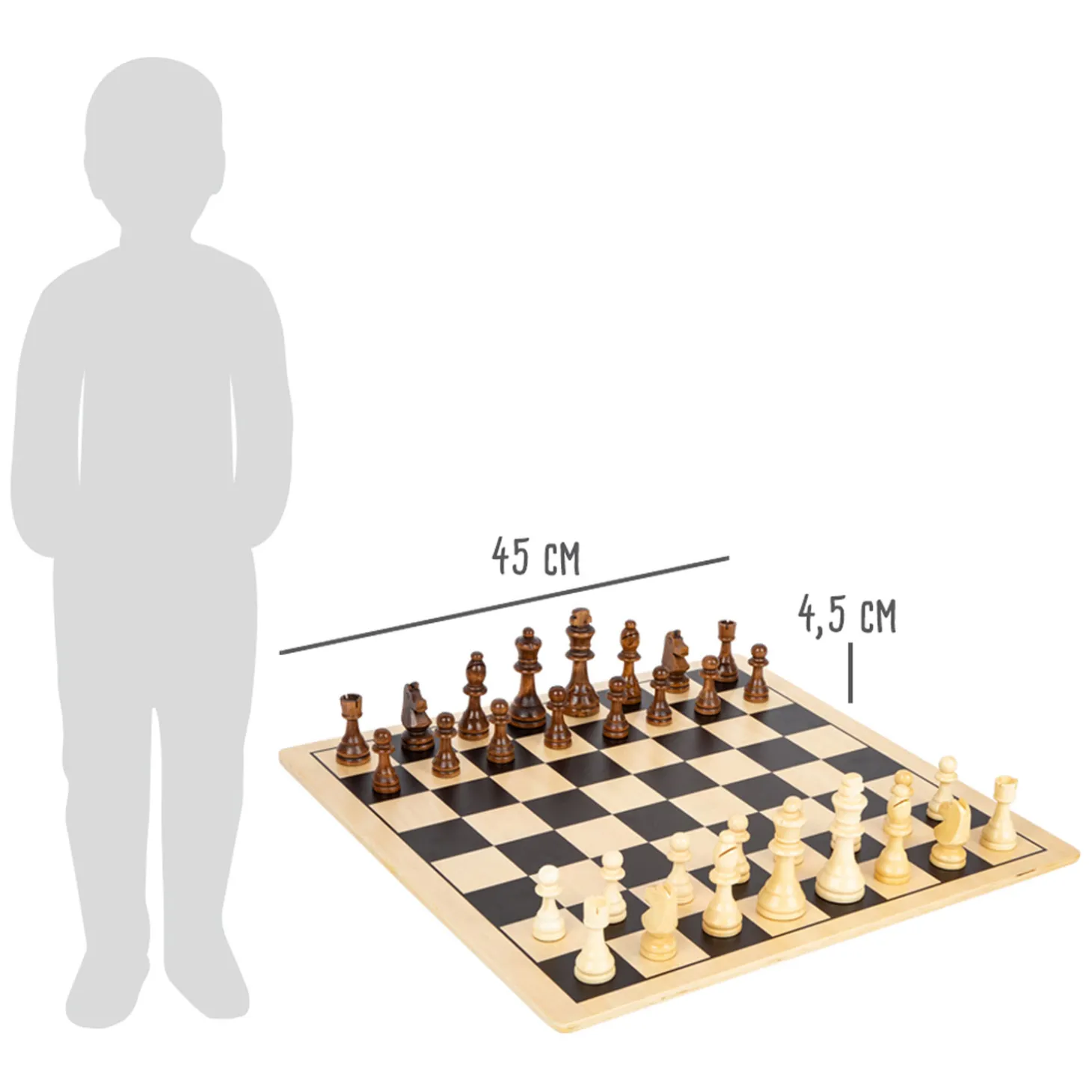 Small Foot - Houten Schaak en Damspel XL