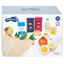 Small Foot - Houten Speeleten Vegetarisch Voedselset, 17dlg.
