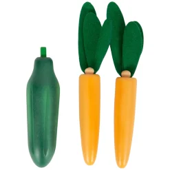 Small Foot - Houten Speeleten Vegetarisch Voedselset, 17dlg.