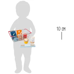 Small Foot - Houten Speeleten in Winkelmandje, 9dlg.