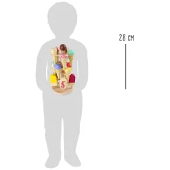 Small Foot - Houten Speeleten Ijsjes op Beweegbare Ijsstandaard, 16dlg.