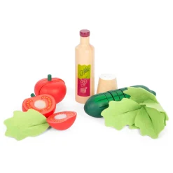 Small Foot - Houten Speelgoed Eten Salade Speelset, 11dlg.