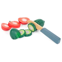 Small Foot - Houten Speelgoed Eten Salade Speelset, 11dlg.