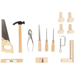 Small Foot - Houten Speelgoedwerkbank Blauw met Accessoires