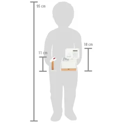 Small Foot - Houten Speelgoedkassa met Scanner, 15dlg.