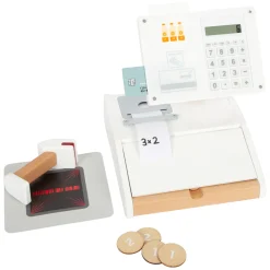 Small Foot - Houten Speelgoedkassa met Scanner, 15dlg.