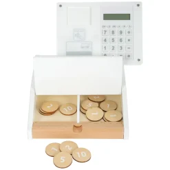 Small Foot - Houten Speelgoedkassa met Scanner, 15dlg.