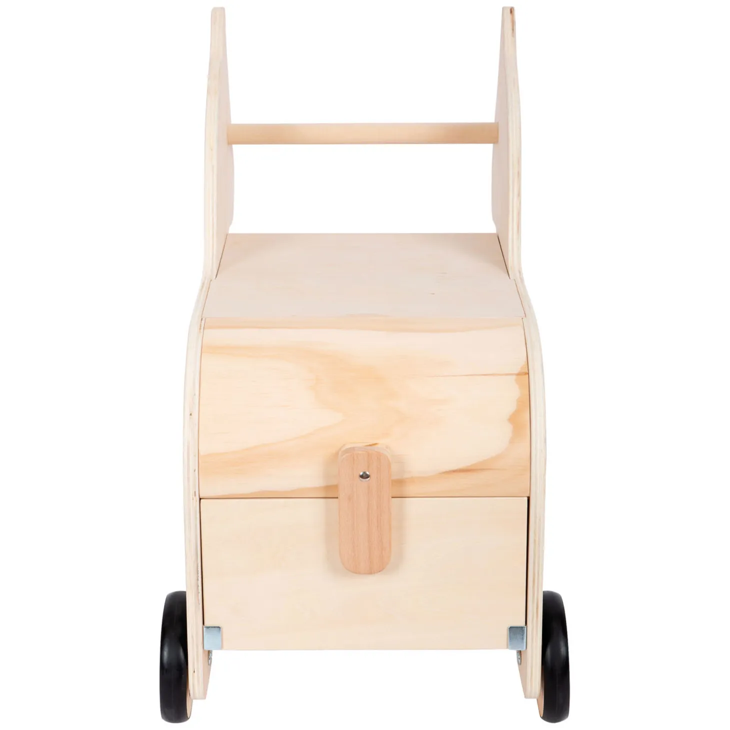 Small Foot - Houten Speelgoedbox en Trekfiguur Zebra Wildlife