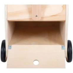 Small Foot - Houten Speelgoedbox en Trekfiguur Zebra Wildlife