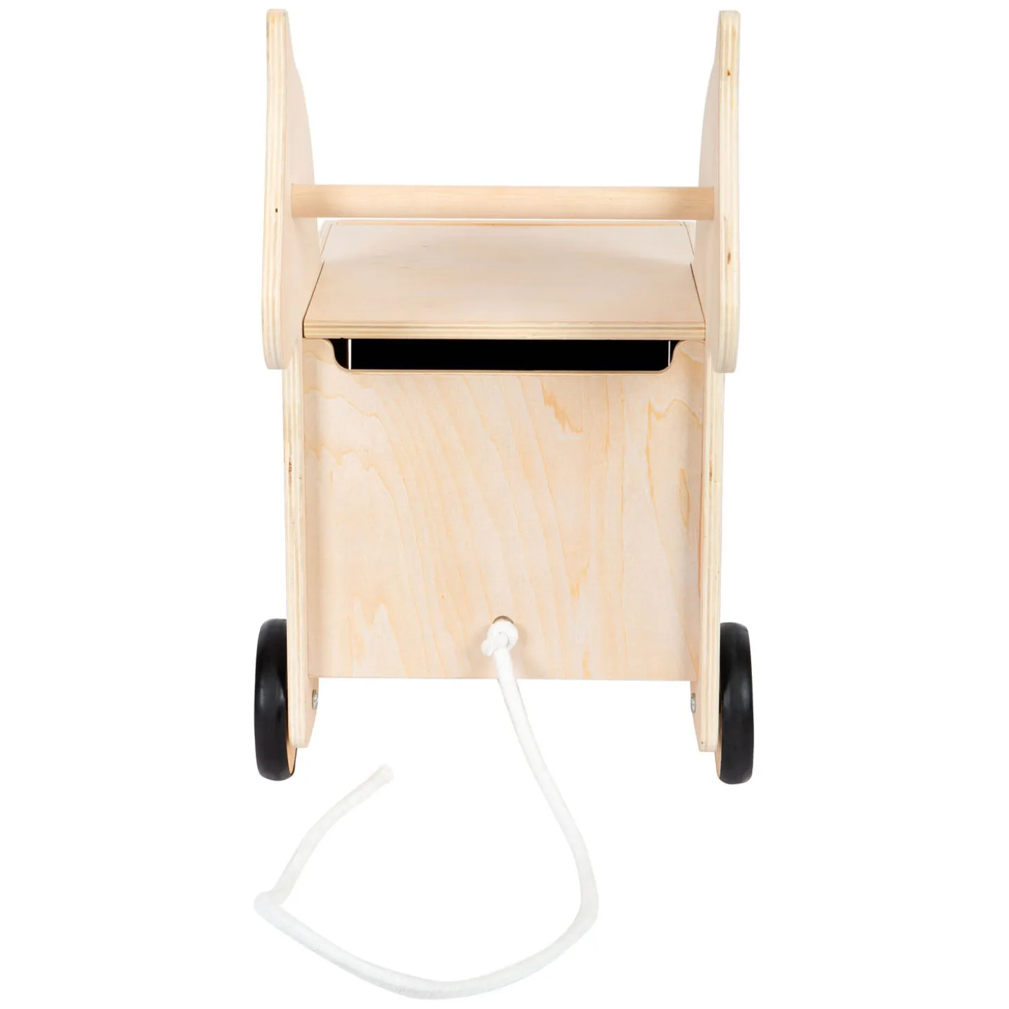 Small Foot - Houten Speelgoedbox en Trekfiguur Zebra Wildlife