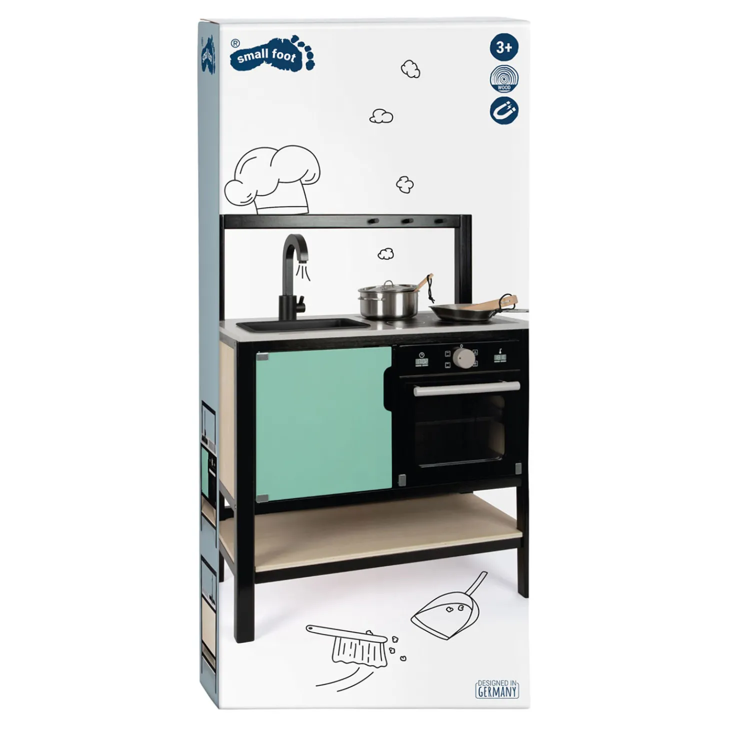 Small Foot - Houten Speelkeuken Industrieel, 6dlg.