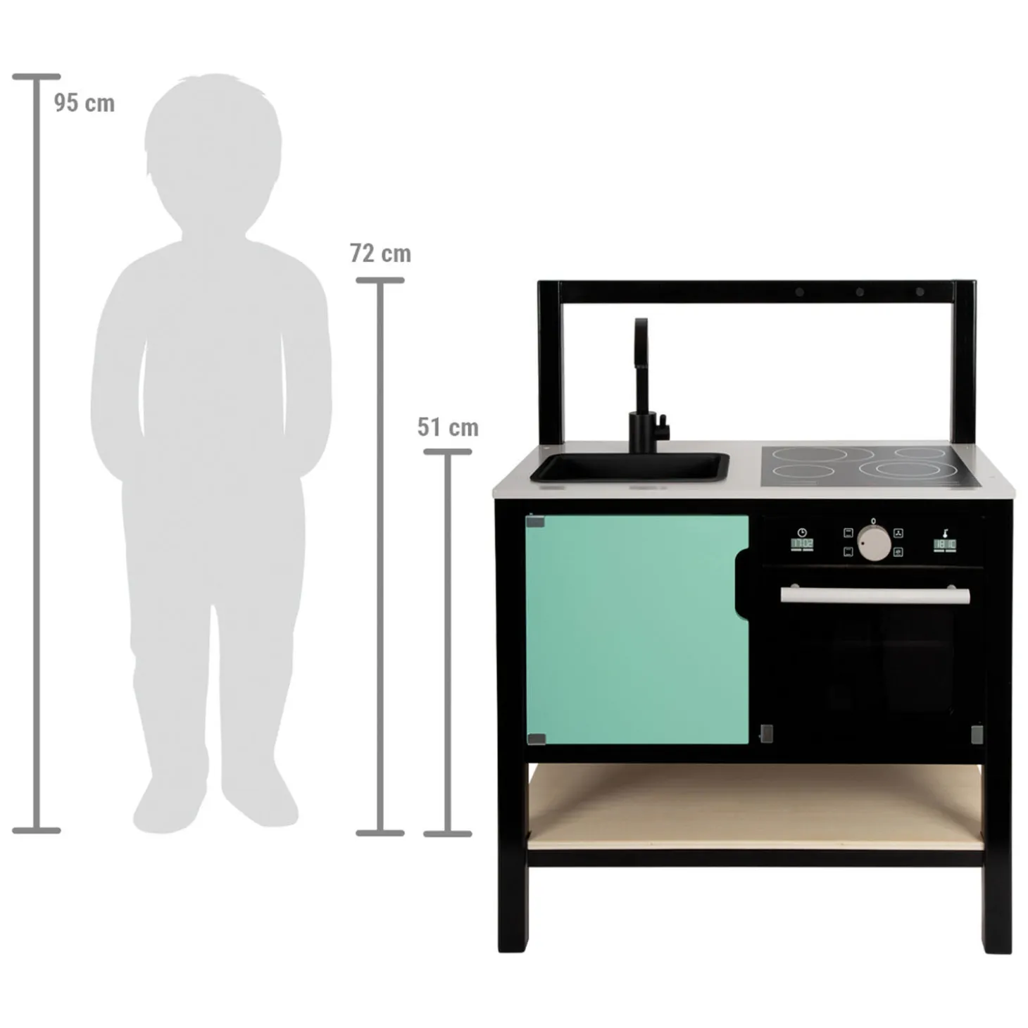 Small Foot - Houten Speelkeuken Industrieel, 6dlg.