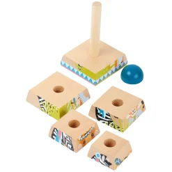 Small Foot - Houten Stapeltoren Jungle, 6dlg.