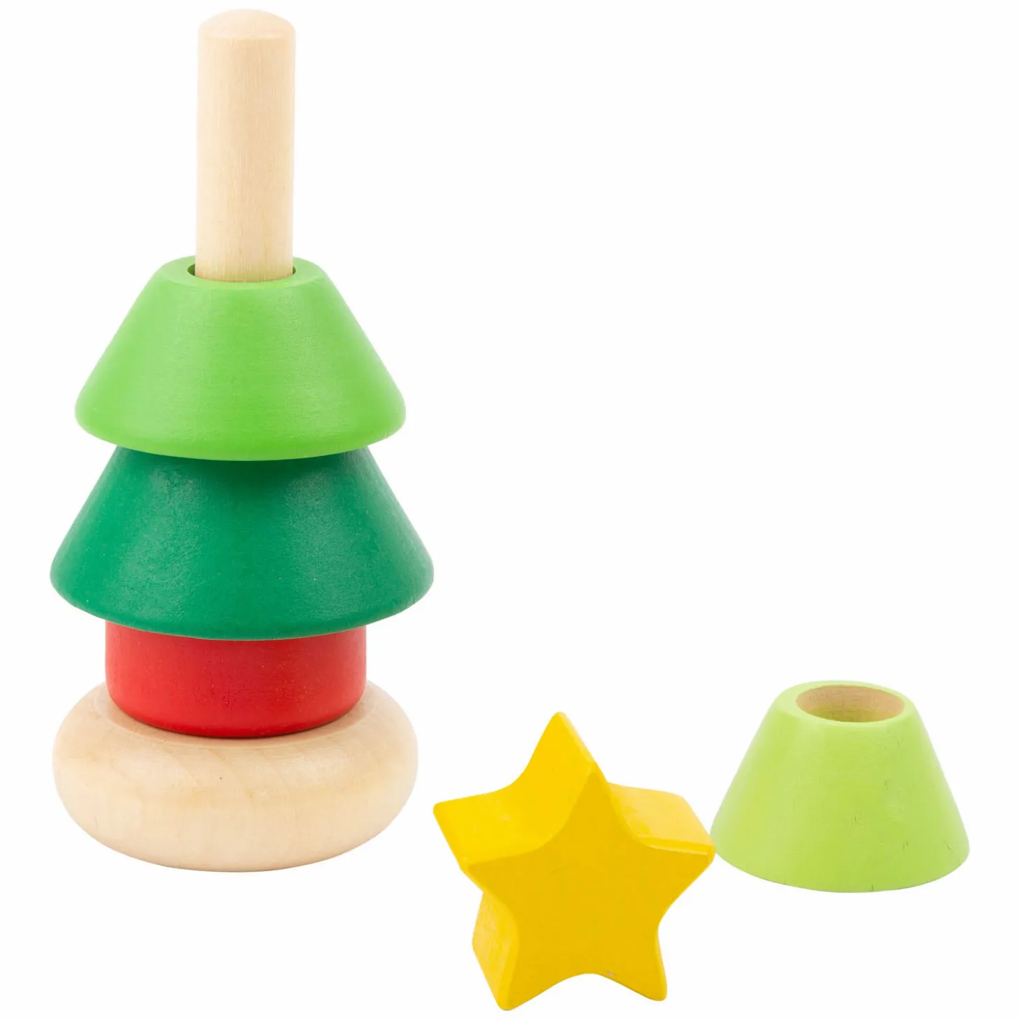 Small Foot - Houten Stapeltoren Kerstfiguur, Per Stuk