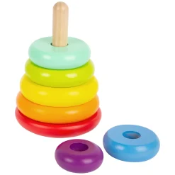 Small Foot - Houten Stapeltoren Regenboog, 7dlg.