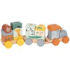 Small Foot - Houten Stapelblokken Trein Safari, 16dlg.