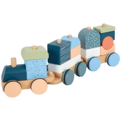 Small Foot - Houten Stapelblokkentrein Arctic, 16dlg.