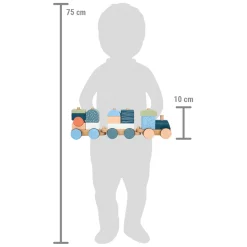 Small Foot - Houten Stapelblokkentrein Arctic, 16dlg.
