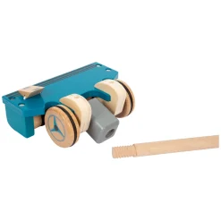 Small Foot - Houten Stofzuiger met Gekleurde Klittenband Stippen, 12dlg.