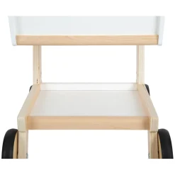 Small Foot - Houten Supermarkt Winkelwagen Wit