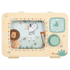 Small Foot - Houten Televisie Muziekdoos Safari FSC