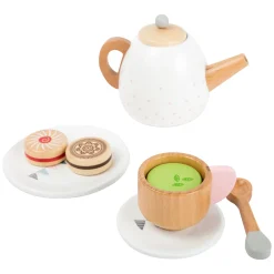Small Foot - Houten Theeset met Speeleten, 17dlg.
