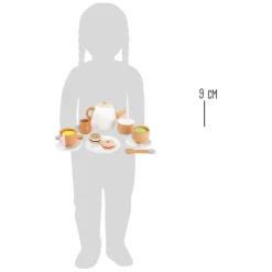 Small Foot - Houten Theeset met Speeleten, 17dlg.