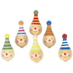 Small Foot - Houten Tol Clown - 6st.